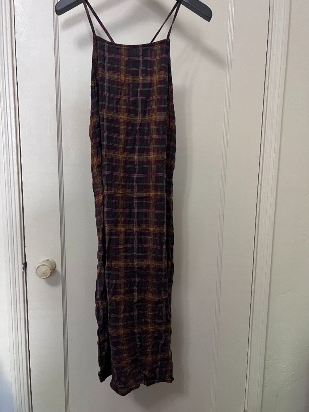 Urban Outfitters Paige Plaid Midi Slip Dress